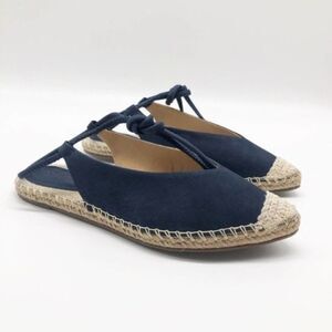 SCHUTZ Laba Blue Wraparound Espadrille Sandals